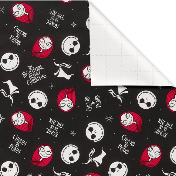 DISNEY TIM BURTONS NIGHTMARE BEFORE CHRISTMAS GIFT WRAP - Picture 3 of 3